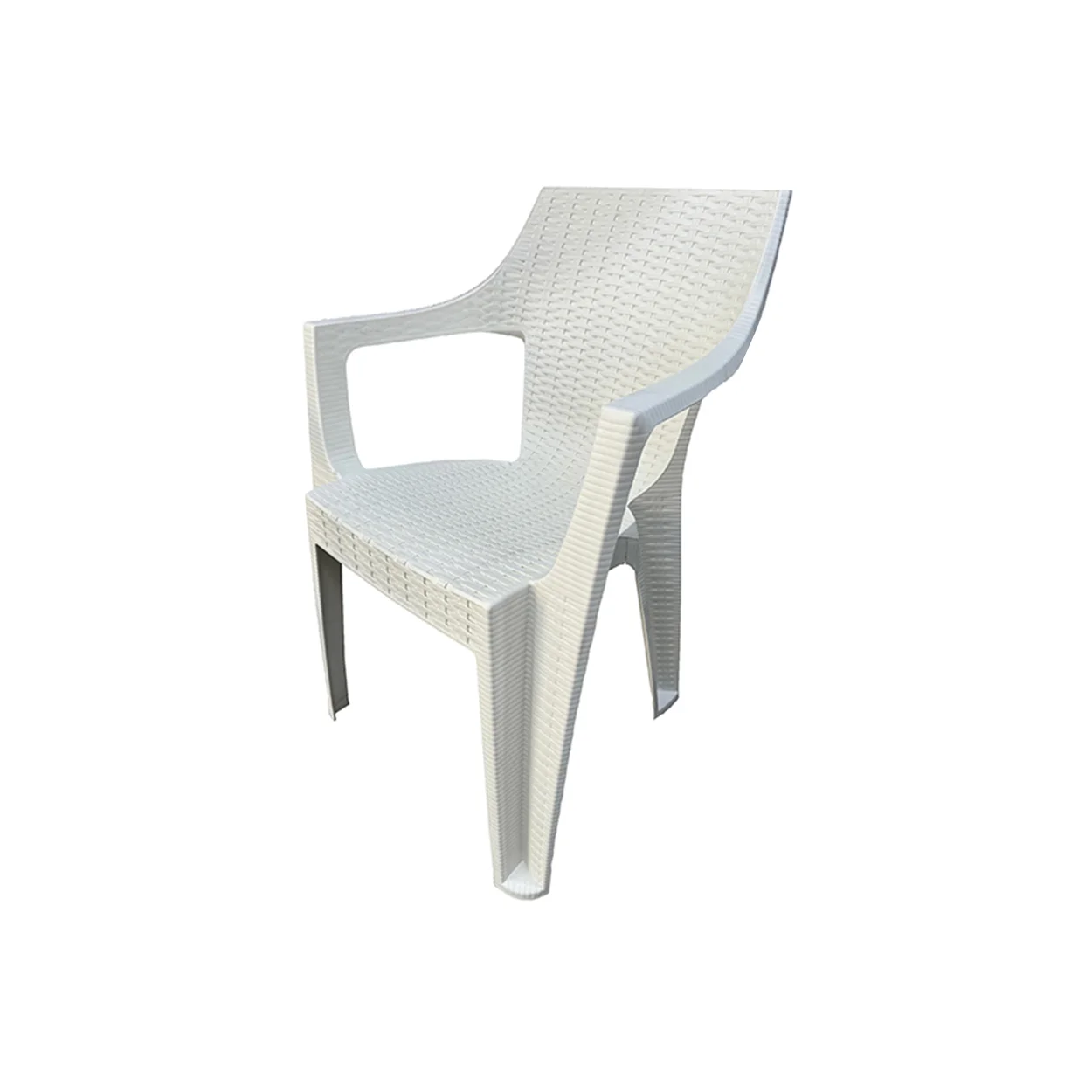 scaun plastic imitatie ratan pentru gradina 1