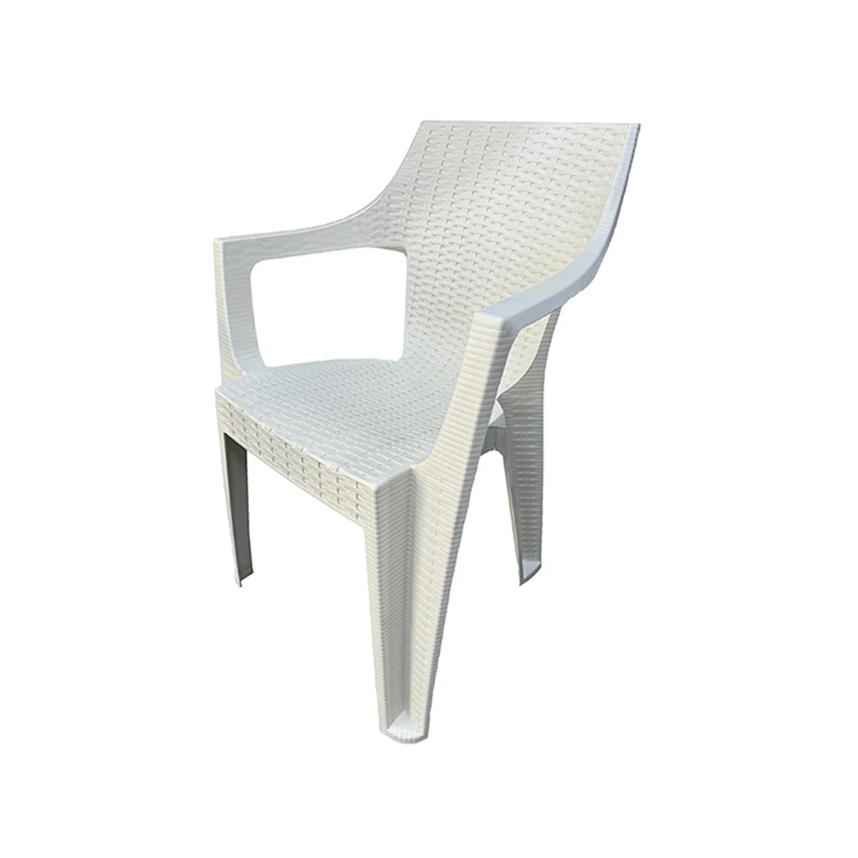 scaun plastic imitatie ratan pentru gradina 2