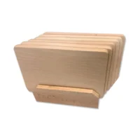 set 6 tocatoare din lemn de bucatarie cu suport 2