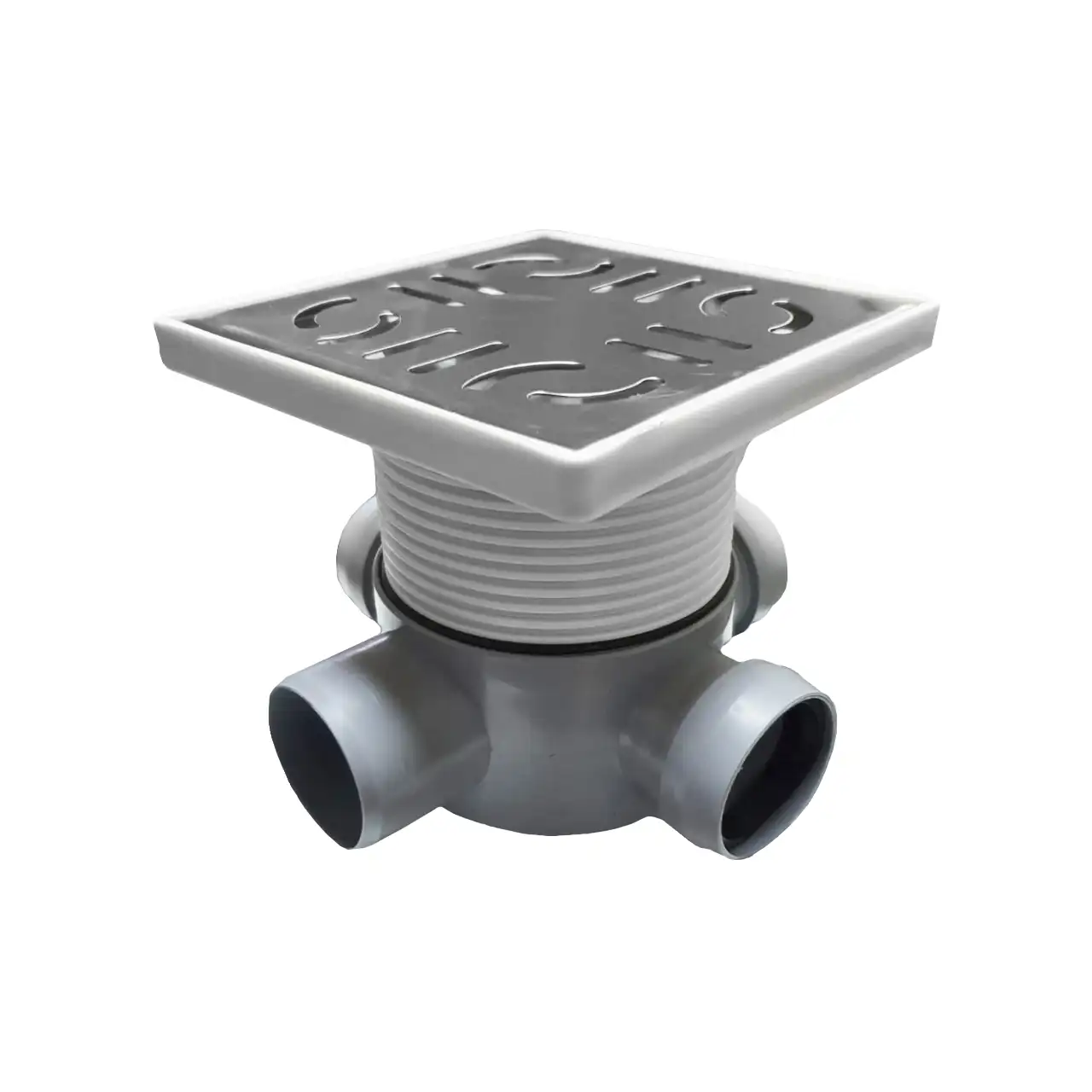 sifon pardoseala baie antimiros 3 intrari 1 iesire 14 5x14 5 cm 1