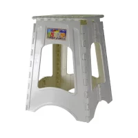 sterk taburet pliabil din plastic crem 2