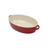 tava ceramica de cuptor cu manere ovala 31x18x6 cm 1