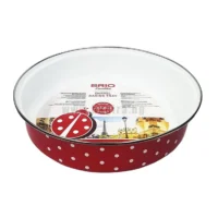 tava emailata de copt rotunda 36x8 cm rosie 2