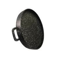 tava granit rotunda cu manere 36 cm neagra 2