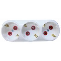 triplu stecher cu 3 prize fabricat in romania