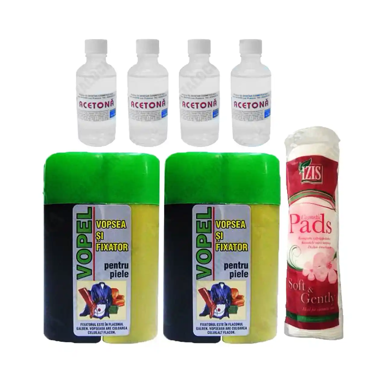 vopel vopsea piele si fixator negru 130 g 2 bucati 1