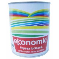 vopsea neagra lucioasa ekonomic pentru metal lemn si zidarie 0.6l
