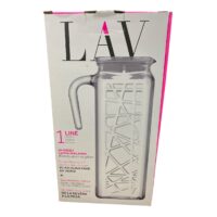 Carafa limonada (cana sticla) cu capac si maner 1.2 litri