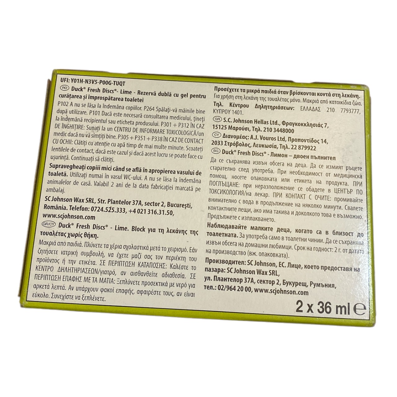 Duck Fresh Discs rezerve (Lime) 2x36ml - imagine 3