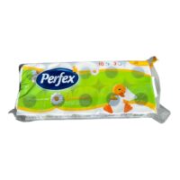 Hartie igienica (Perfex) 3 straturi, 10 role, Camomile/Musetel