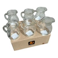 Carafa sticla transparenta 250 ml, 6 bucati