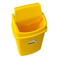 Cos Gunoi (Pubela) 55L Plastic, Capac Batant, Galben