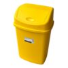 Cos Gunoi (Pubela) 55L Plastic, Capac Batant, Galben