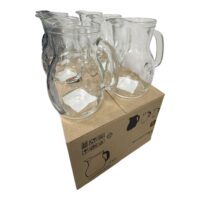 Carafa din sticla transparenta (1 litru) 6 bucati