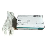 Manusi Latex Pudrate Medicale (Albe) Marime L, 100 bucati