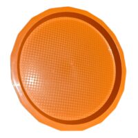 Tava plastic servire, rotunda 34 cm, Portocalie