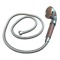 Cap de dus cu presiune cu filtru calcar (P15) + Furtun din inox 1,5 M