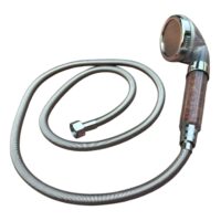 Cap de dus cu presiune si filtru calcar (P17) + Furtun din inox 2 M