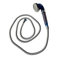 Cap de dus cu presiune si filtru calcar (P17) + Furtun din inox 2 M