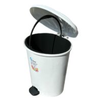 Cos gunoi cu pedala (Alb) 18 L (litri)