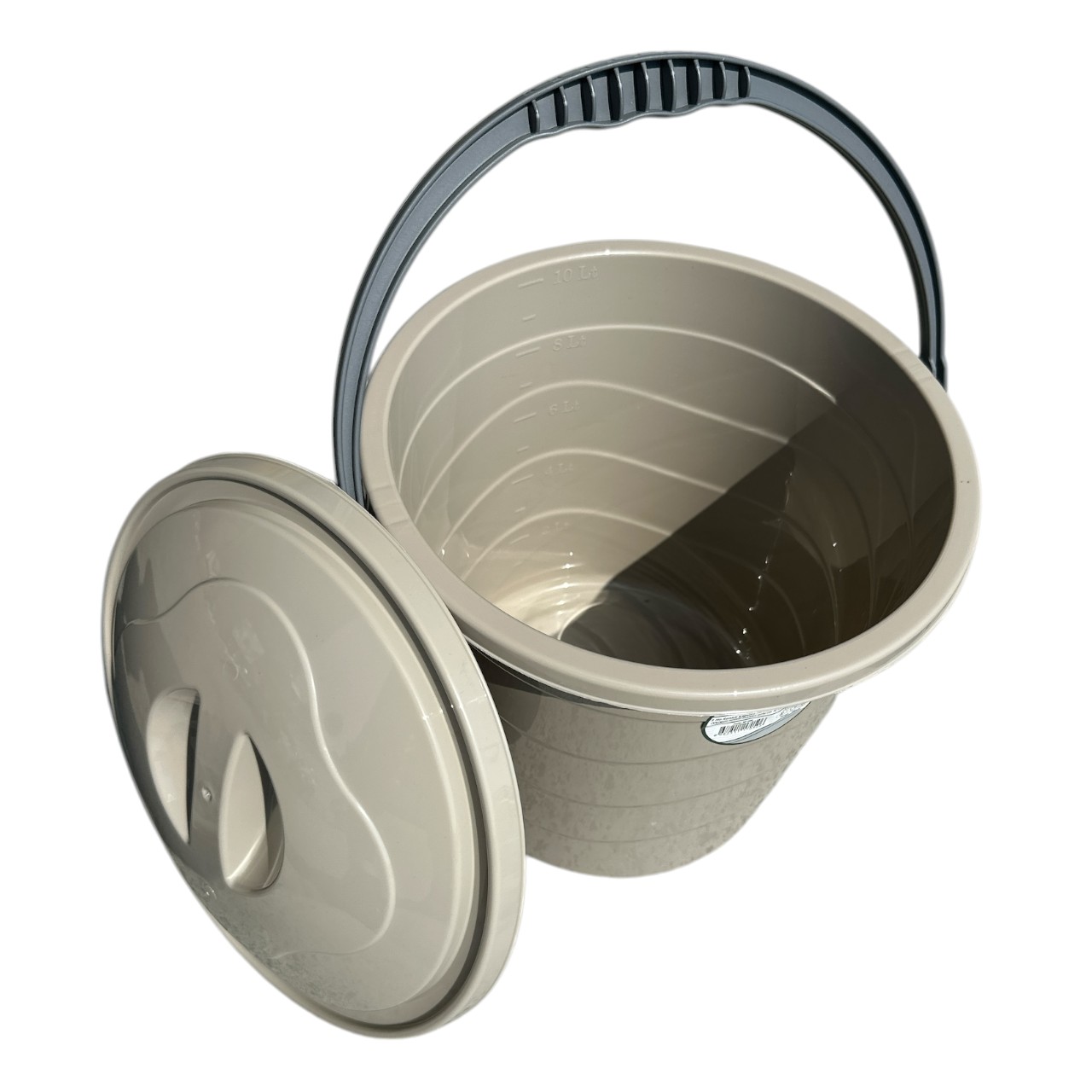 Galeata cu Capac 10 litri Plastic, Gradata - imagine 2