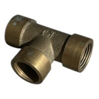 Teu egal din alama cu filet interior 3/8