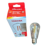 Bec Led Filament G95 (Toshiba) 4 Leduri, 7W, 2700K, Para