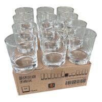 Pahare (Whisky) din sticla 12 x 225 ml