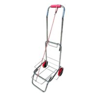 Carucior cumparaturi pliabil din inox cu chinga elastica