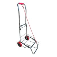 Carucior cumparaturi pliabil din inox cu chinga elastica