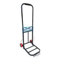 Carucior cumparaturi pliabil din metal cu chinga elastica