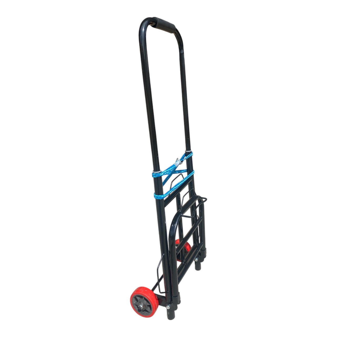 Carucior cumparaturi pliabil din metal cu chinga elastica - imagine 2