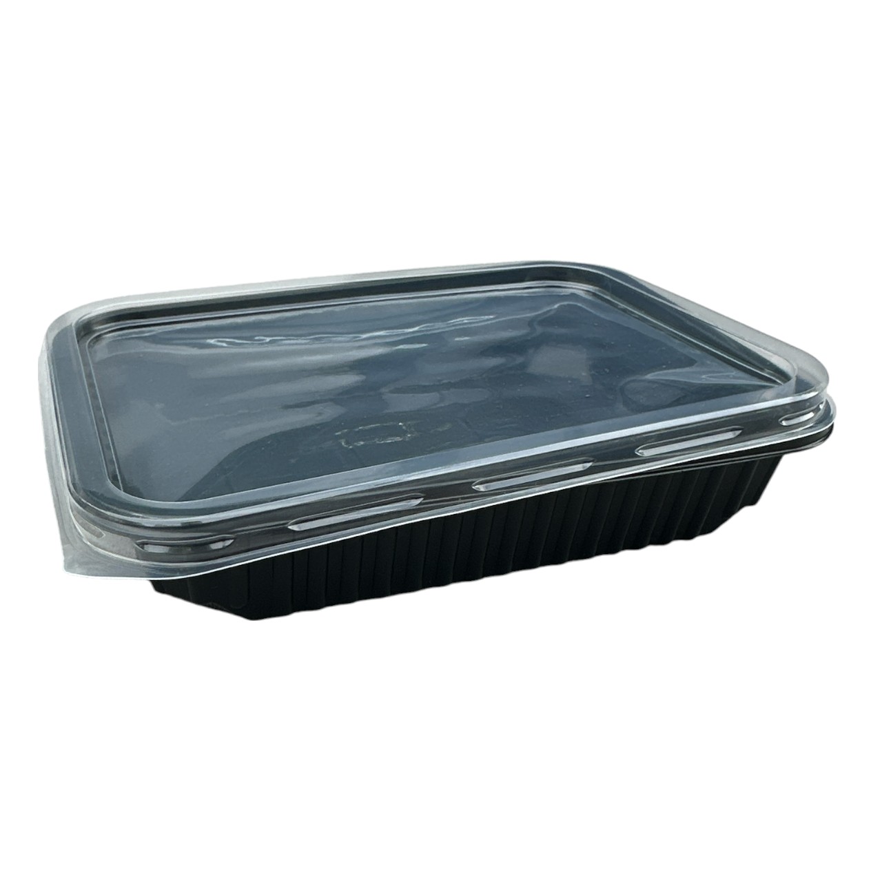 Caserole unica folosinta 500 ml cu capac, negre 50 bucati - imagine 2