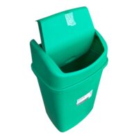 Cos Gunoi 35 L (Litri) Plastic, Capac Batant, Verde