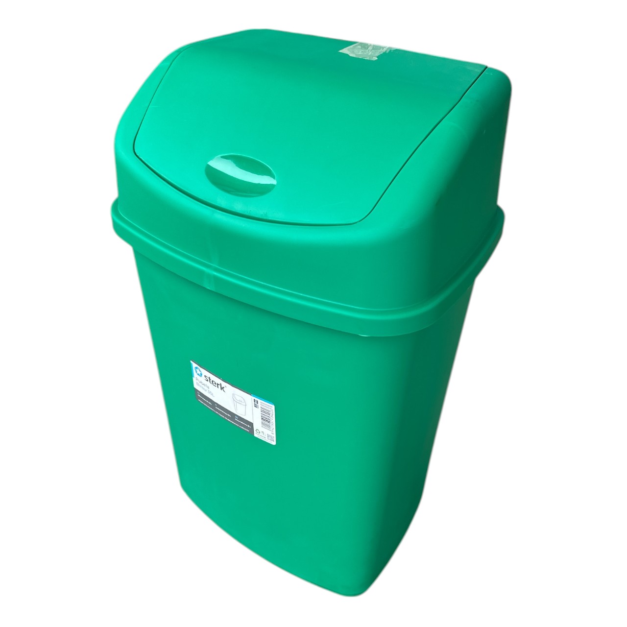 Cos Gunoi 35 L (Litri) Plastic, Capac Batant, Verde