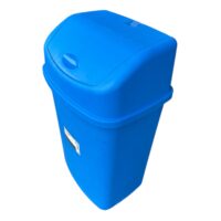 Cos Gunoi (Pubela) 55L Plastic, Capac Batant, Albastru