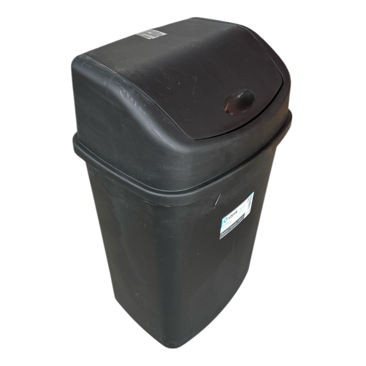 Cos Gunoi (Pubela) 55L Plastic, Capac Batant, Neagra - imagine 2