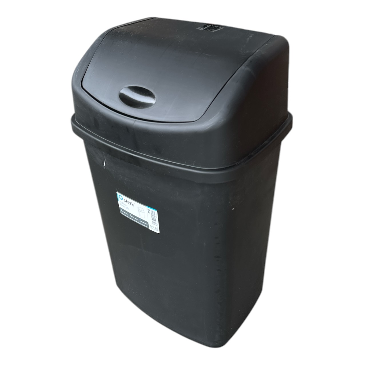 Cos Gunoi (Pubela) 55L Plastic, Capac Batant, Neagra