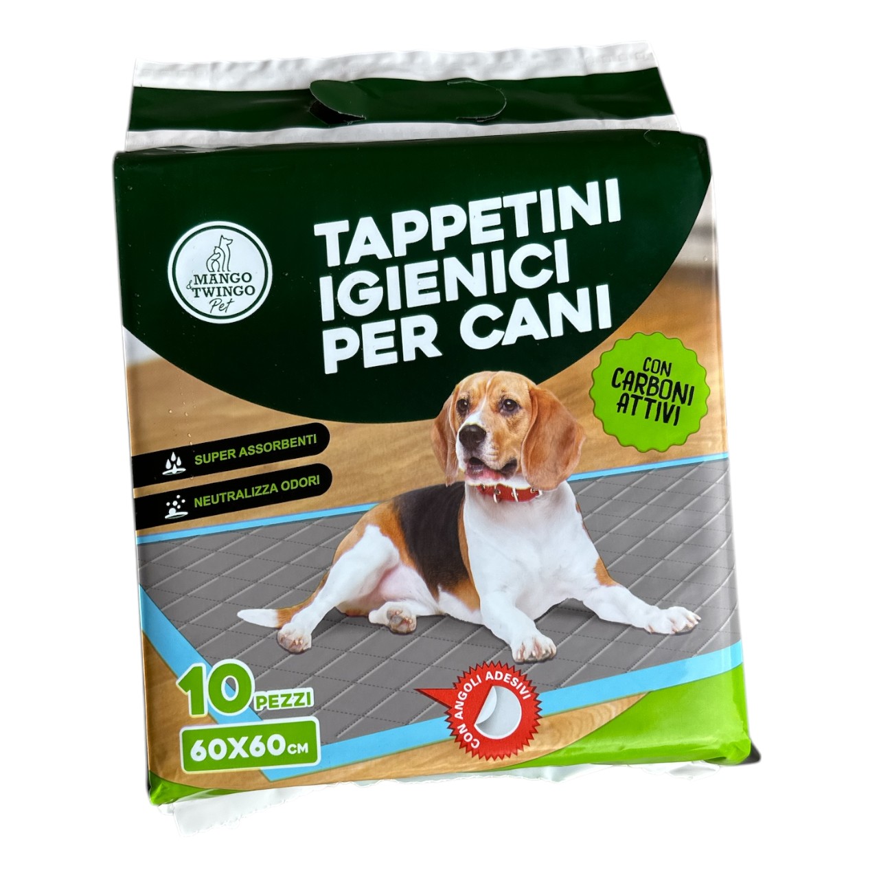 Covorase absorbante cu carbon pentru animale 60 x 60, 10 bucati