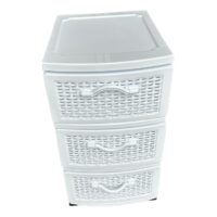 Dulap 3 sertare (Alb) model ratan