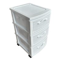 Dulap 3 sertare (Alb) model ratan