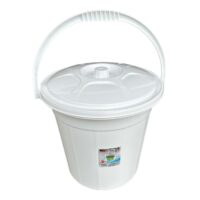 Galeata cu Capac 10 L (litri) din Plastic, Gradata pe exterior