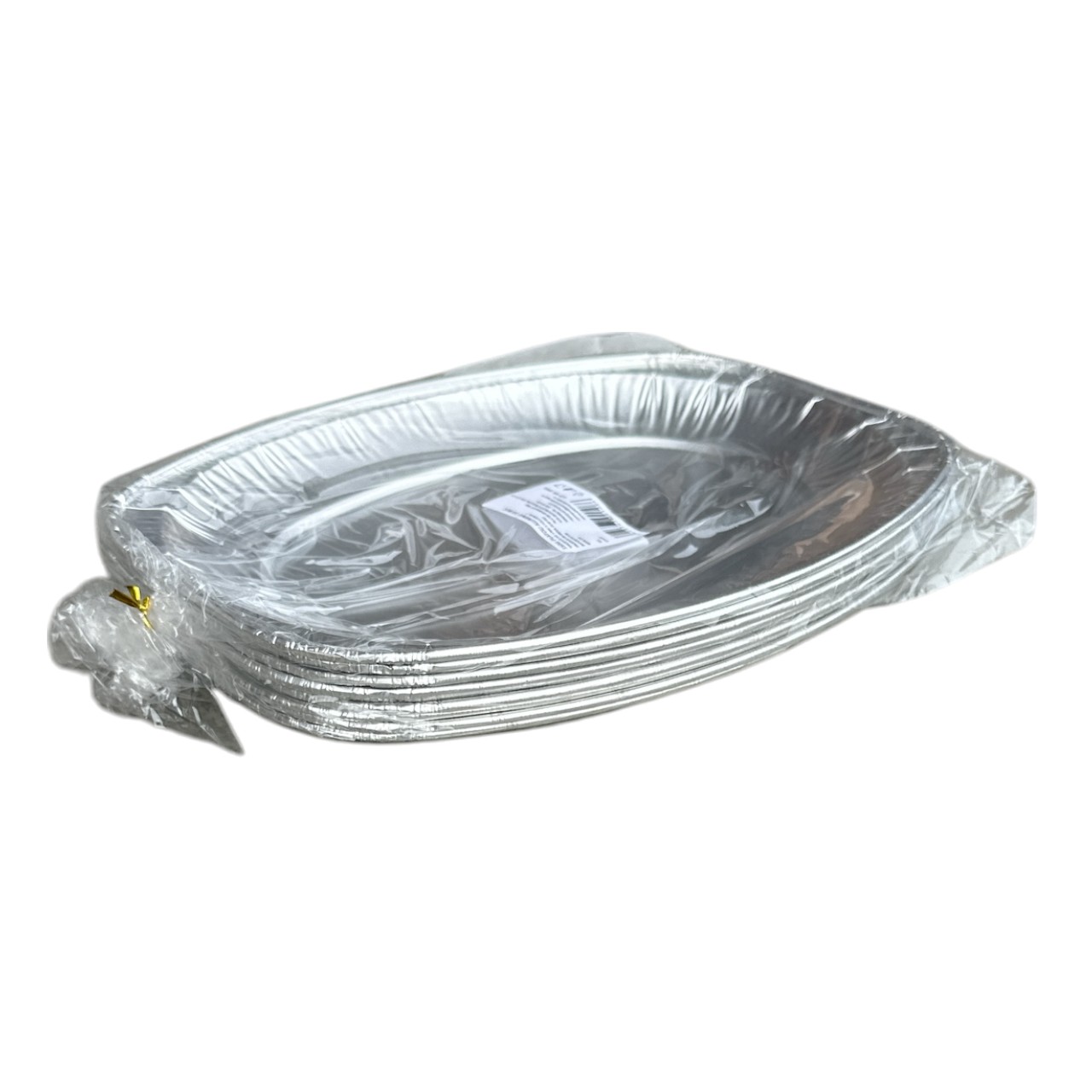 Platou aluminiu unica folosinta, ovala 25 cm, set 10 bucati - imagine 2