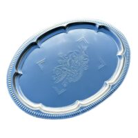 Tava Ovala din Metal Cromat, 40 cm