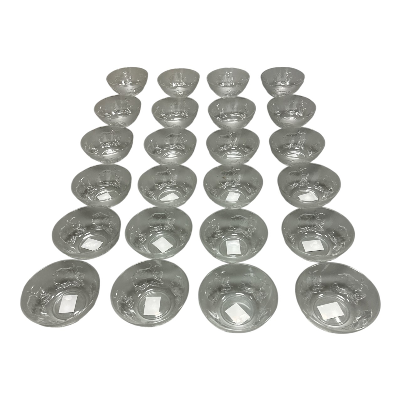 Boluri (Castroane) din Sticla Transparenta 200 ml, set 24 bucati - imagine 2