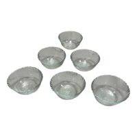 Castroane (Boluri) din Sticla Transparenta 500 ml, 6 bucati