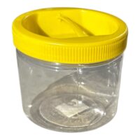 Borcan plastic (pet) 680 ml cu capac si maner