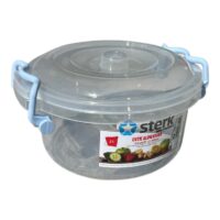 Cutie Alimente Rotunda, Transparenta, 2 litri