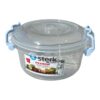 Cutie Alimente Rotunda, Transparenta, 2 litri
