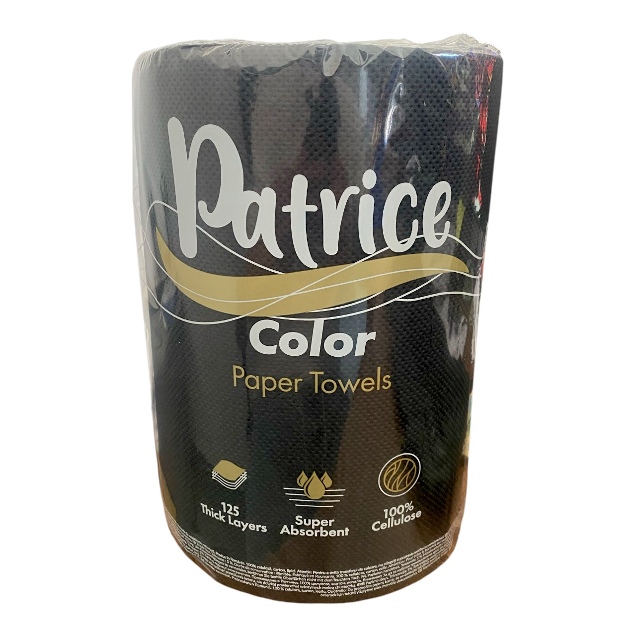 Patrice Prosop bucatarie hartie NEGRU, 2 straturi - imagine 2